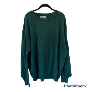Vintage VCC PONTIAC car men’s green sweater size XL